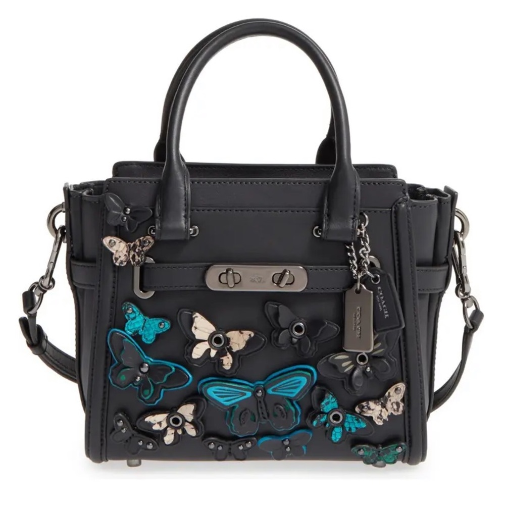 Coach butterfly appliqué Swagger 21 bag